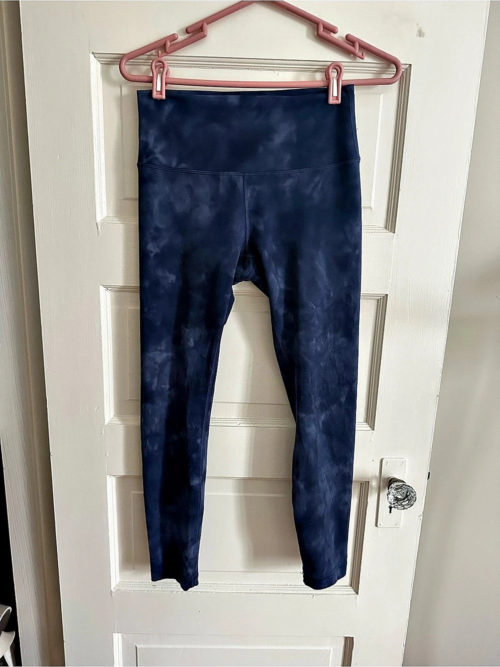 Lululemon Wunder Train High-Rise Tight 25" Diamond Dyed Naval Blue Size 8